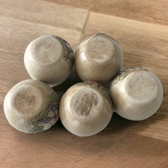 Vintage Ceramarte Brazil German Woman Anheuser-Busch Set of 6 Shot Cups - Picture 7 of 7